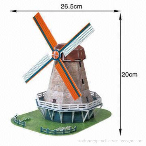 3D Puzzles, Building Model, Made of Paper and Foam